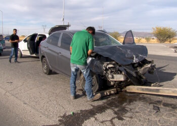Accidente en el Lombardo Toledano deja dos lesionados