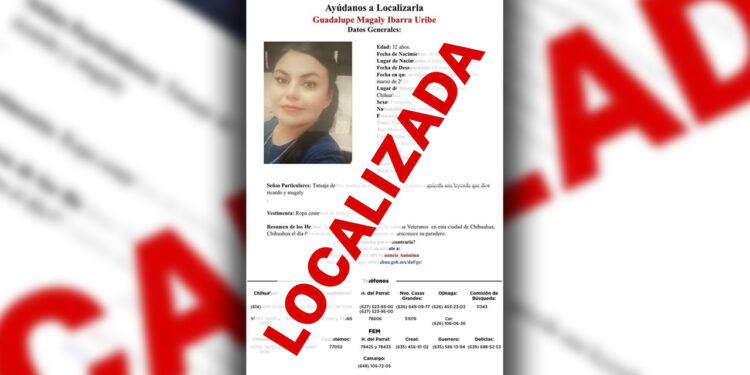Localizan en Janos a mujer desaparecida en la ciudad de Chihuahua