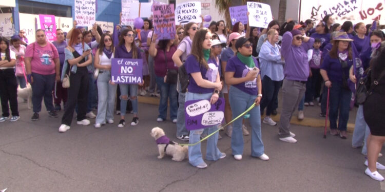 Marchan mujeres por el Día Internacional de la Mujer en la capital