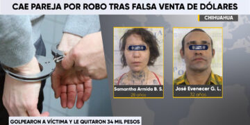 Pareja detenida tras participar en robo durante supuesta compraventa de dólares