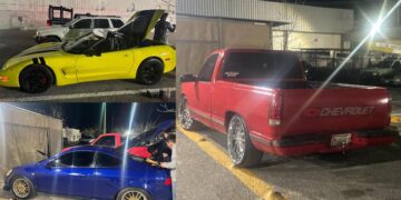 Frenan arrancones en el norte: Caen Corvette y otros dos vehículos en operativo