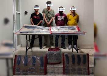 Detienen a cuatro en posesión de armas de fuego tras enfrentamiento en Aldama