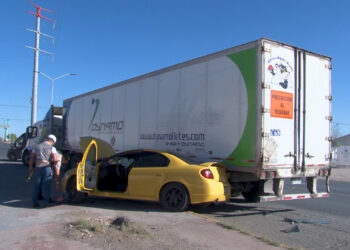 Choque fuga en avenida Tecnológico deja tres personas lesionadas