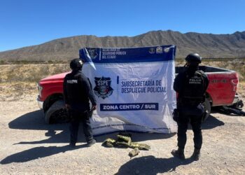 Asegura SSPE en Ojinaga vehículo con reporte de robo en EE.UU