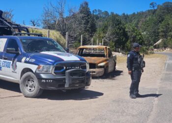 Localizaron vehículo calcinado y casquillos percutidos tras operativo en Guachochi