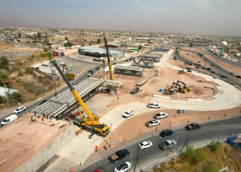 Continúa construcción de Paso Superior en la Fuerza Aérea y carretera Chihuahua–Aldama