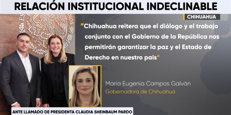 Maru Campos llama a mantener coordinación con el Gobierno Federal en materia de seguridad