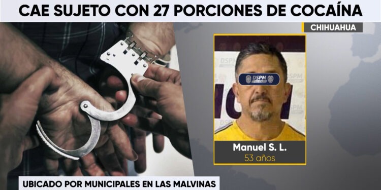 Detenido presunto narcomenudista en Las Malvinas