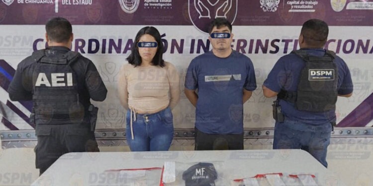 Cae pareja con 101 porciones de cocaína y cristal