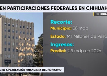 Municipio de Chihuahua reporta recorte federal y refuerza recaudación