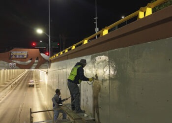 Finalizaron labores de pintura en túnel de La Cantera y Ramírez Calderón