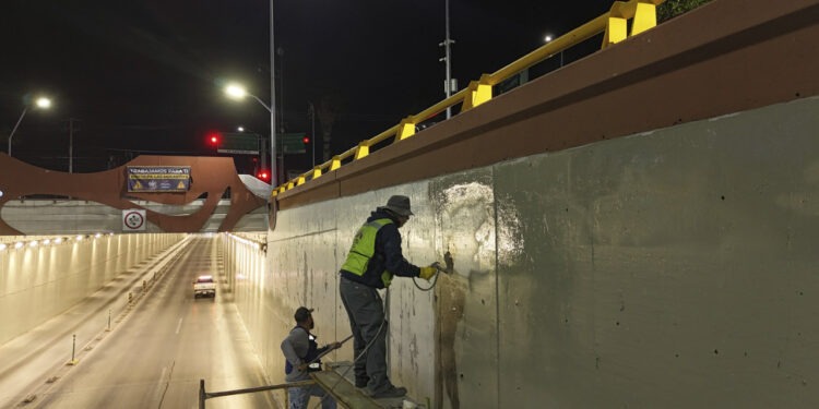 Finalizaron labores de pintura en túnel de La Cantera y Ramírez Calderón
