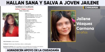 Localizan sana y salva a Jailene Vázquez Carmona