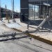 Detienen a conductora tras derribar poste de CFE en la ciudad