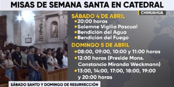 Catedral continuará celebraciones de Semana Santa con Vigilia Pascual