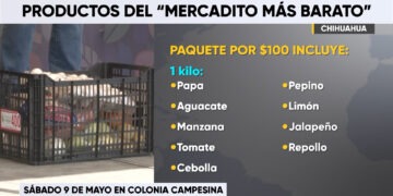 Preparan segunda edición del “Mercadito Más Barato” con 2 mil canastas en Chihuahua