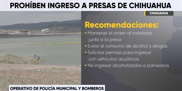 Autoridades emiten recomendaciones a visitantes de presas