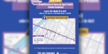 Rehabilitará JMAS línea de agua potable en la colonia Guadalupe