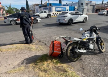 Repartidor de DiDi lesionado tras ser impactado por camioneta