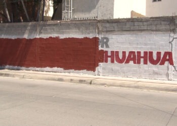 Repintan bardas utilizadas para propaganda política
