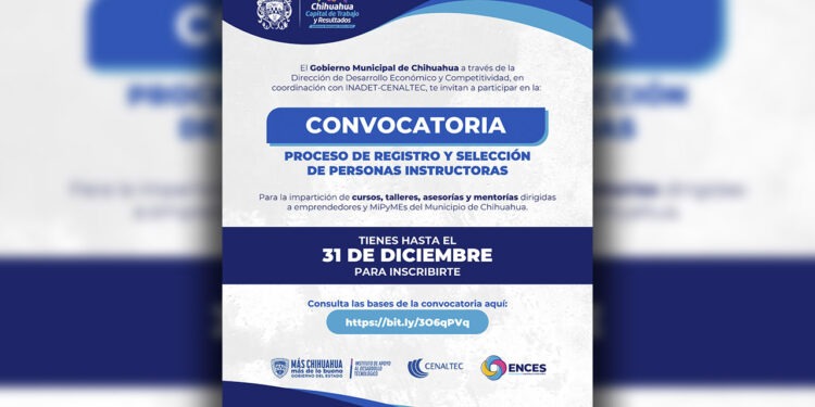 Lanza Municipio convocatoria para instructores en capacitaciones de ENCES