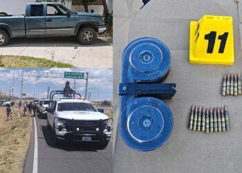 Asegura operativo conjunto pick up con cargadores y balas en Nonoava