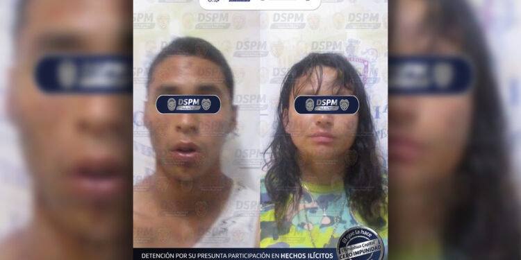 Detienen a pareja por presunta relación con homicidio en la colonia Juan Escutia