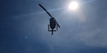 Patrullaje desde el aire por Semana Santa: Policía Municipal con Halcón I