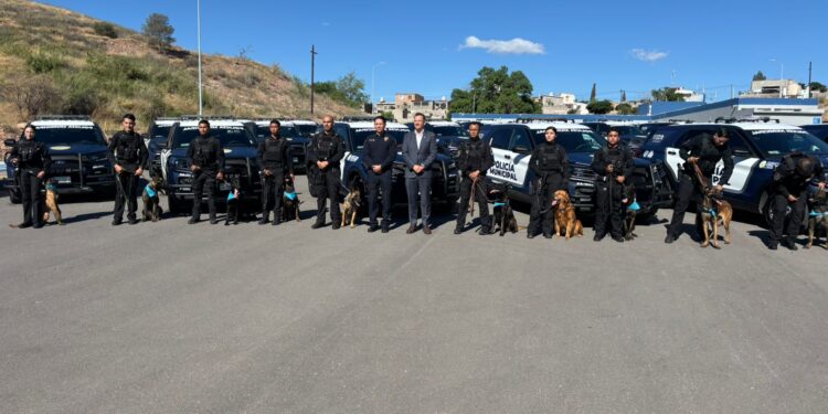 Refuerzan seguridad en la capital: diez nuevos binomios se integran al Grupo K9