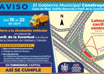 Anuncian cierre en el Periférico de la Juventud por obras de la nueva gaza vial