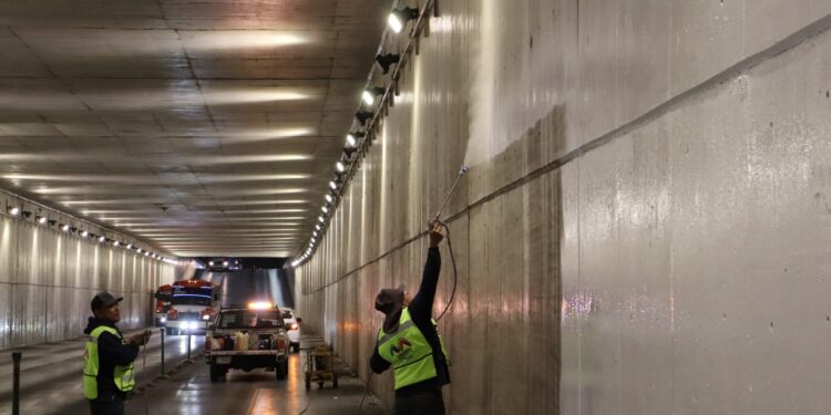 Anuncia Gobierno Municipal trabajos de pintura en túnel de La Cantera
