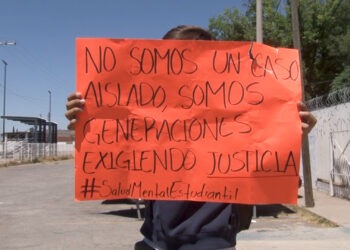 Manifestación en el CETIS 86 termina en conflicto entre estudiantes y personal del plantel