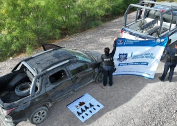 Aseguran en Ojinaga 4 de las armas robadas en San Felipe junto con un vehículo