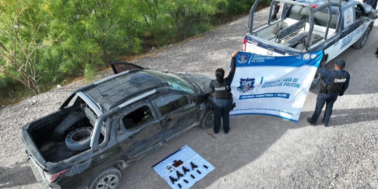 Aseguran en Ojinaga 4 de las armas robadas en San Felipe junto con un vehículo