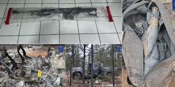 Aseguran tres vehículos, un fusil barret y explosivos en Madera