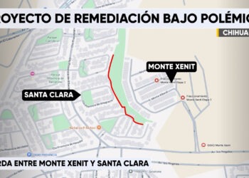 Monte Xenit y Santa Clara enfrentan disputa por muro de contención