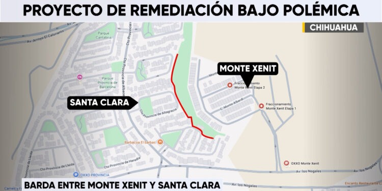 Monte Xenit y Santa Clara enfrentan disputa por muro de contención