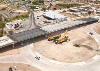 Concluyen con éxito montaje de trabes en Paso Superior carretera Aldama y avenida Fuerza Aérea