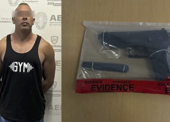 Detienen a sujeto acusado de amenazar a una persona con un pistola de postas