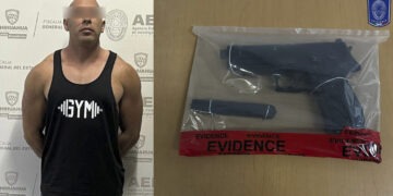 Detienen a sujeto acusado de amenazar a una persona con un pistola de postas