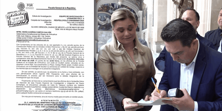 Difunden oficio de la FGR entregado a Maru Campos