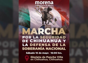 Circulan volantes en redes para marcha de Morena en Chihuahua
