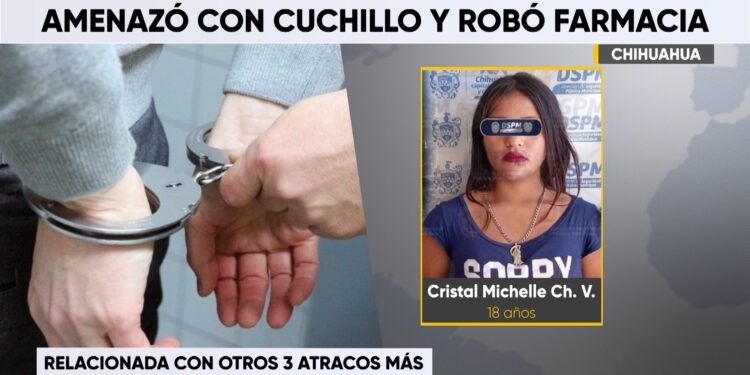 Detienen a joven de 18 años por presunto robo con violencia en farmacia