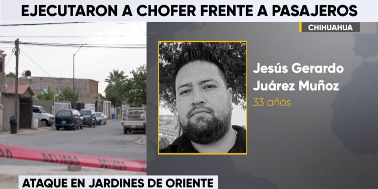 Chofer de transporte de personal fue asesinado frente a pasajeros en Jardines de Oriente