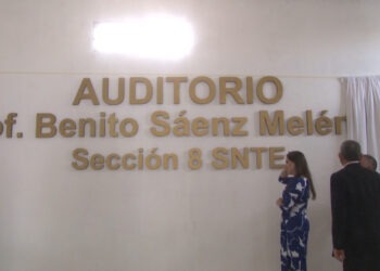 Nombran salón en Meoqui en honor al maestro Benito Sáenz Meléndez