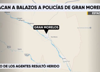 Dos policías municipales resultan heridos tras ataque armado en Gran Morelos