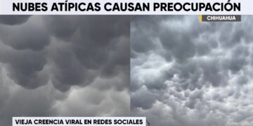 Nubes mammatus sorprenden en el cielo de la capital; se viralizan en redes sociales