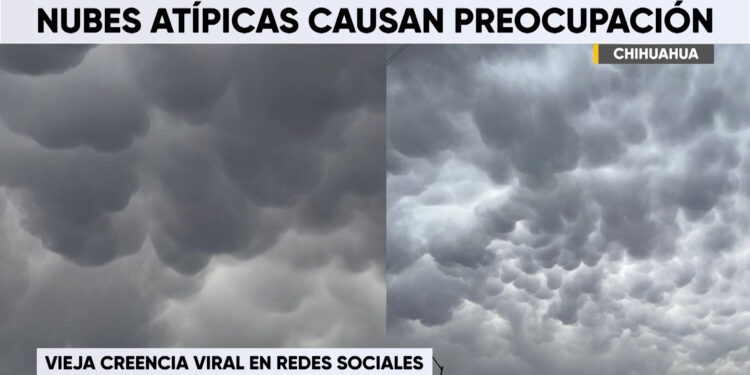 Nubes mammatus sorprenden en el cielo de la capital; se viralizan en redes sociales