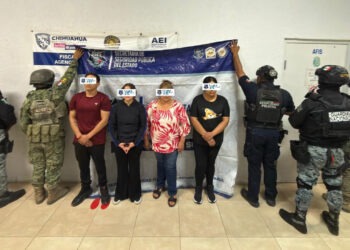Operativo coordinado deja cuatro detenidos y aseguramientos en cateo en Parral