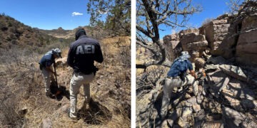 Rastrean seis kilómetros de terreno en Tres Lagunas, en busca de personas ausentes